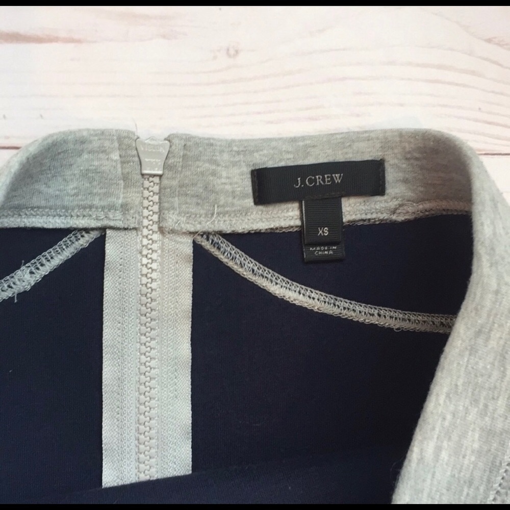 J Crew scuba material high waisted grey skirt - Picture 3 of 4